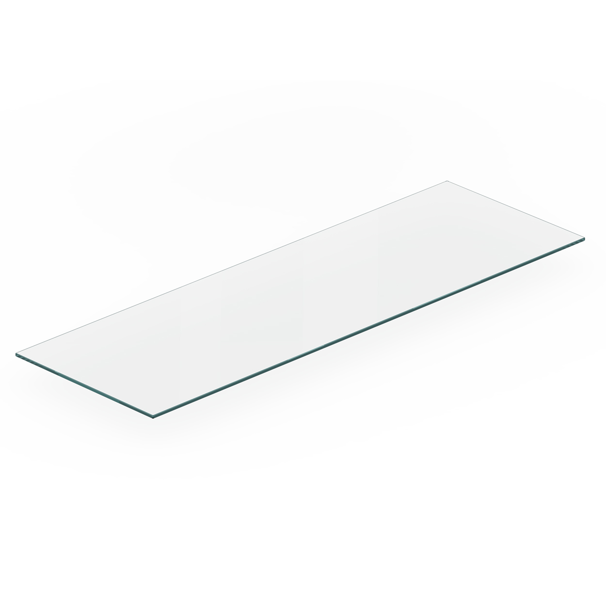 MAXe 8 mm glass shelf 400 D - 1200 mm bay 1190 W x 8 mm Thick(E53412.4CG)