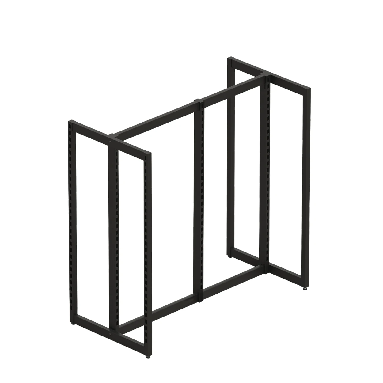 MAXe H frame gondola 1200 bay with extra middle post & 2 x 600 mm end bays 1288 W x 632 D x 1240 mm H(E0623.4BKS)