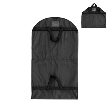 Deluxe folding garment bag with clear card holder 640 W x 1100 mm H ...