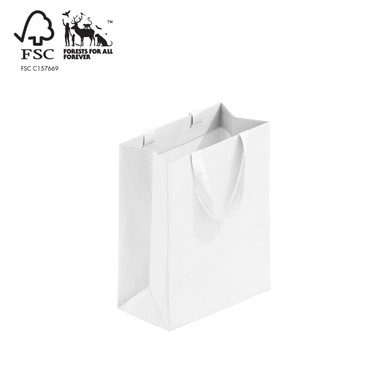 Style paper bag medium with ribbon handle 260 W x 330 H x 135 mm