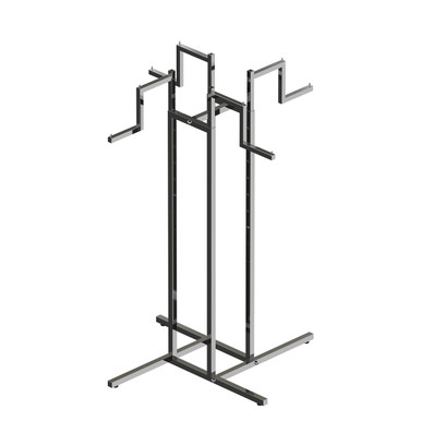 4-Way Rack Kit With 4 x Stepped Arms Chrome(RFWK4STD.1CH) - Shop for Shops