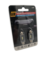 VYPR LED - 39MM WHITE FESTOON CANBUS LED BULBS - PAIR