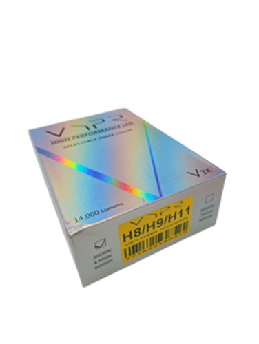 VYPR LED V3X SERIES H8/H9/H11BULBS - SELECTABLE KELVIN COLORS - 3000K, 4300K, 6000K