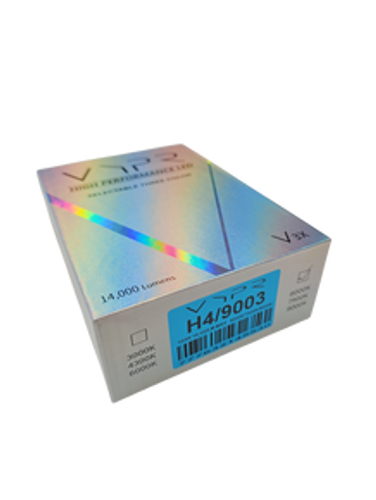 VYPR LED V3X SERIES H4/9003 BULBS - SELECTABLE KELVIN COLORS - 6000K, 7500K, 9000K