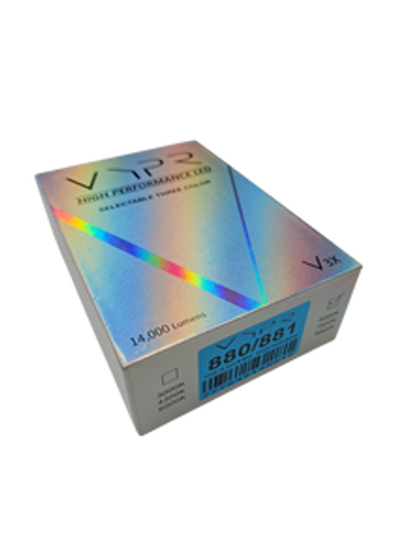 VYPR LED V3X SERIES 880/881 BULBS - SELECTABLE KELVIN COLORS - 6000K, 7500K, 9000K