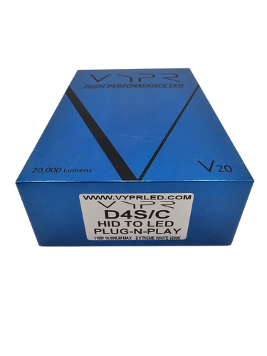 VYPR V20 SERIES 20K D4 PLUG-N-PLAY HID TO  LED BULBS - MUST USE FACTORY HID BALLASTS
