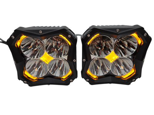VYPR EXTREME OFFROAD 5" SPOT HIGH INTENSITY LED LIGHTS WITH AMBER DRL FUNCTION &  RELAY AND HARNESS