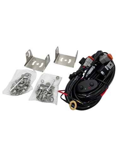 VYPR EXTREME OFFROAD 4" WHITE LASER SPOT LIGHT & AMBER FLOOD COMBO HIGH INTENSITY LED LIGHTS WITH AMBER DRL FUNCTION & RELAY AND HARNESS