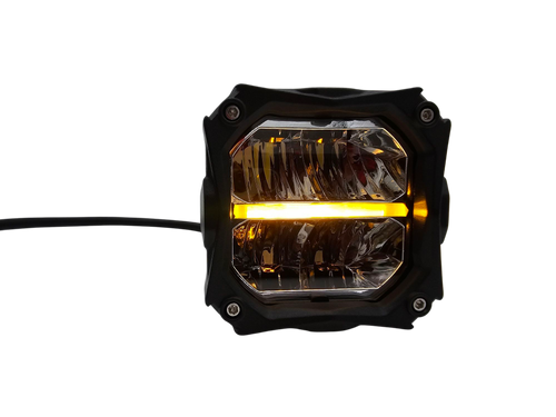 VYPR EXTREME OFFROAD 3" FLOOD HIGH INTENSITY LED LIGHTS WITH AMBER DRL FUNCTION &  RELAY AND HARNESS