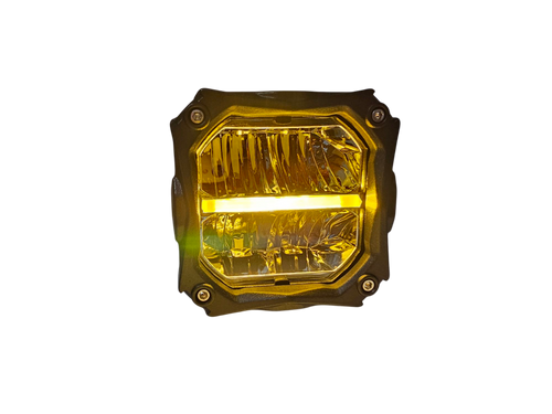 VYPR EXTREME OFFROAD 3" FLOOD HIGH INTENSITY LED LIGHTS WITH AMBER DRL FUNCTION &  RELAY AND HARNESS