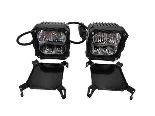VYPR EXTREME OFFROAD 3" FLOOD HIGH INTENSITY LED LIGHTS WITH AMBER DRL FUNCTION &  RELAY AND HARNESS