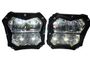 VYPR EXTREME OFFROAD 5" FLOOD HIGH INTENSITY LED LIGHTS WITH AMBER DRL FUNCTION &  RELAY AND HARNESS