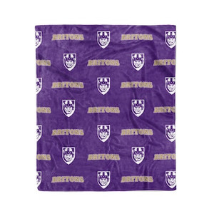 Logo Brands T260PS OPP Blanket:Purple:ADJ