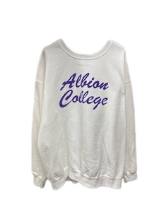 Crewneck "Albion College" White