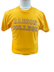 Gold Albion College Short Sleeve