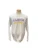 White Distressed Albion Britons Crewneck (purple and gold writing)