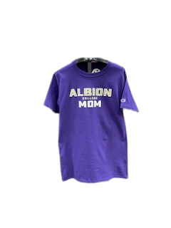 Champion Albion College Mom Purple T-Shirt