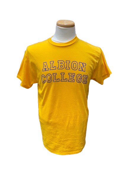 Gold Albion College Short Sleeve