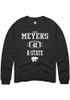 Gavin Meyers Rally Mens Black K-State Wildcats NIL Sport Icon Crew Sweatshirt