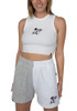 Womens K-State Wildcats White Hype and Vice Cut Off Tank Top