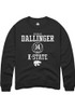 Rebekah Dallinger Rally Mens Black K-State Wildcats NIL Sport Icon Crew Sweatshirt