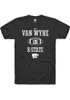 Rex Van Wyhe Black K-State Wildcats NIL Sport Icon Short Sleeve T Shirt
