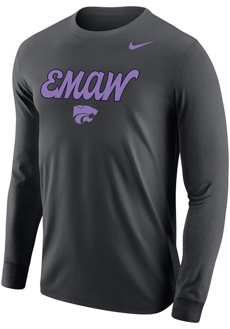 Mens K-State Wildcats Grey Nike Emaw Tee