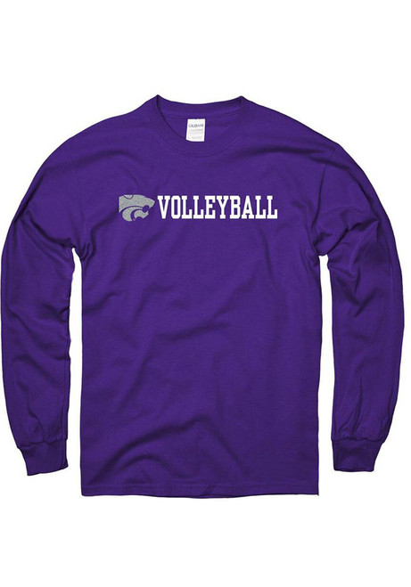 Mens Purple K-State Wildcats Volleyball Tee