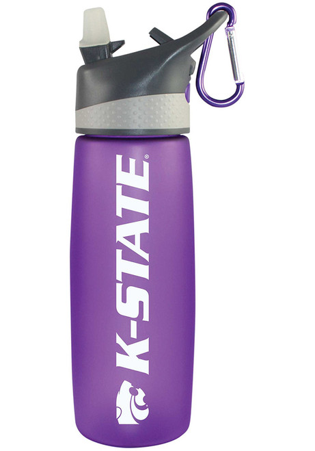 Purple K-State Wildcats Team Logo Water Bottle