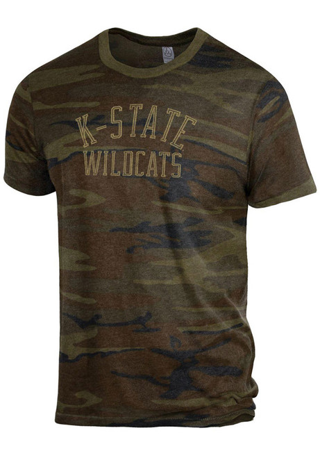 K-State Wildcats Green Alternative Apparel Eco Crew Short Sleeve Fashion T Shirt