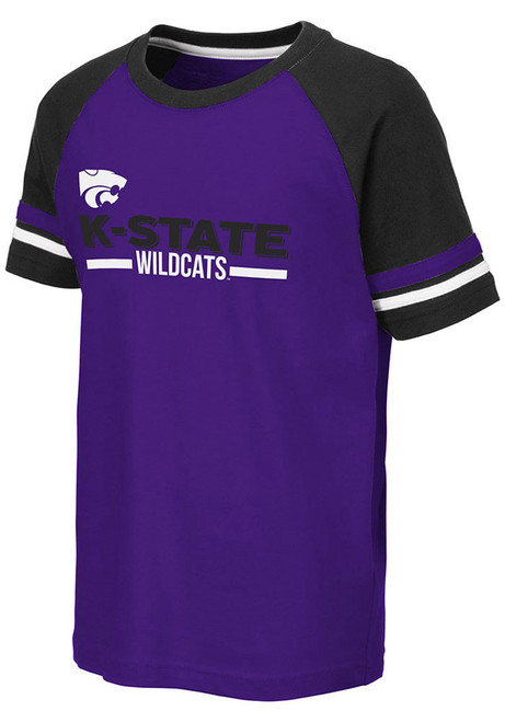 Youth K-State Wildcats Purple Colosseum Ottawa Short Sleeve Fashion T-Shirt