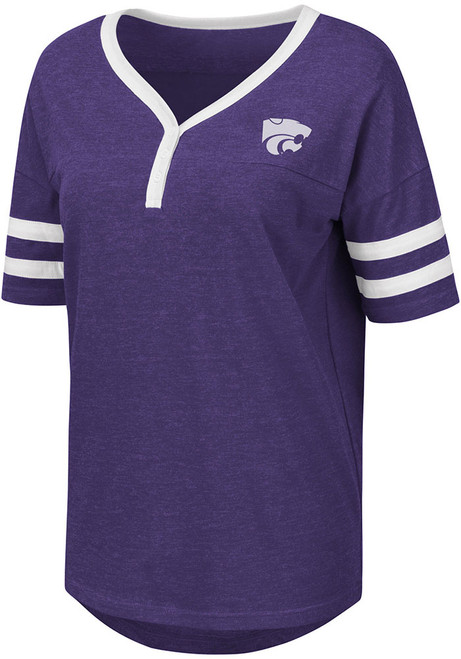 K-State Wildcats Purple Colosseum Florence Short Sleeve T-Shirt