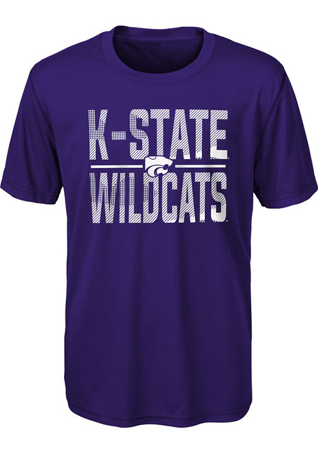 Youth Purple K-State Wildcats Ground Control Short Sleeve T-Shirt