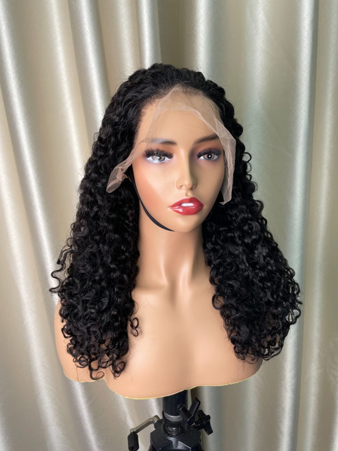 Burmese Curly transparent 13x4 Wig