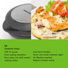 Non-stick sandwich maker plate with two compartments, close-up view