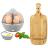 Egg Cooker & Chopping Board Set – Includes 3 Chopping Boards, 430 W