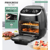 Banner showing Progress multi-function air fryer uses, accessory kit included