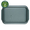 Grey textured non-stick roasting tray with eco offer badge in top corner