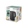 Progress rapid boil kettle packaging showing black 1.7L kettle on box.