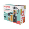 Progress 3 in 1 jug blender set box, shows black blender, jug, chopping bowl and sports bottle.