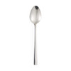 Stainless steel dessert spoon with a modern, polished finish shown on a white background