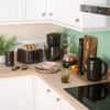 Echo Kettle & 4 Slice Toaster - Black