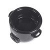 Black Salter rice cooker on kitchen counter, with food prepared and family dining in background