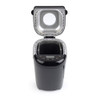 Black bread maker with digital controls, Progress brand, shown from front