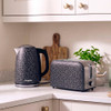 2 Slice Leopard Toaster Toaster - Black