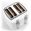 4 Slice Toaster, White