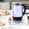 Illumi Glass Kettle with Blue LED Lights, 1.7 Litres
