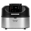 Progress GrillAir digital air fryer and grill with stainless steel finish, front view