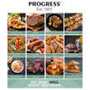 Progress GrillAir digital air fryer and grill with stainless steel finish, front view