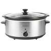 Oval Slow Cooker with Glass Lid for Casseroles, Curries and Chilli, Cool Touch Handles, 6.5 Litre Capacity, 300 W